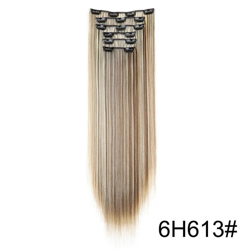 Wig Extensions 6-piece Set Long Straight Hair - hairandbeauty