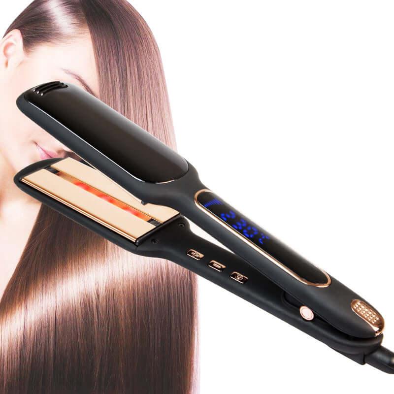 Cross-border exclusive lcd display hair care straightener - hairandbeauty