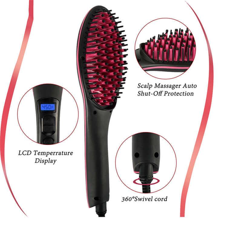 Imply Straight Electric Straight Hair Comb - hairandbeauty