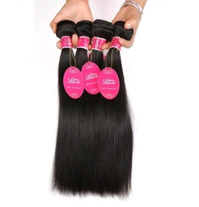 Real human hair straight wave human hair hair curtain natural color wig hair extension - hairandbeauty