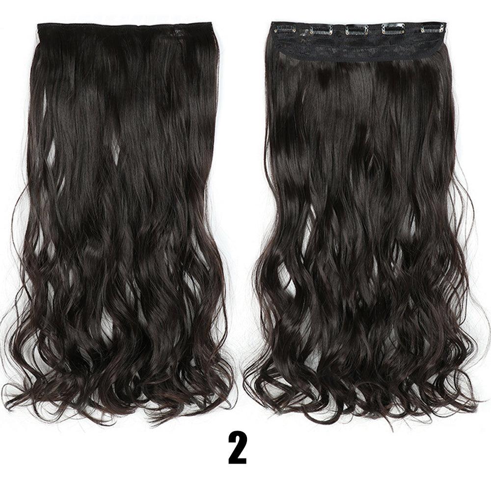 Big Wavy Long Curly Hair Extensions Naturally Fluffy And No Trace - hairandbeauty