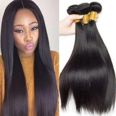 Straight Human Hair Wig Lace Closure Brazilian Lace Front - hairandbeauty