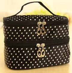 Double Layer Travel Makeup Bag - hairandbeauty