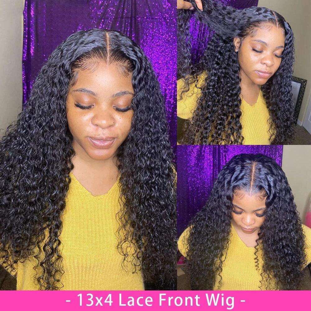 Curly Human Hair Wig Lace Hair Products - hairandbeauty