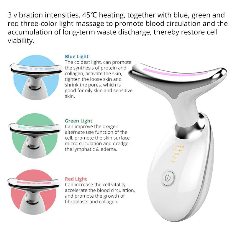 EMS Thermal Neck Lifting and Tighten Massager - hairandbeauty