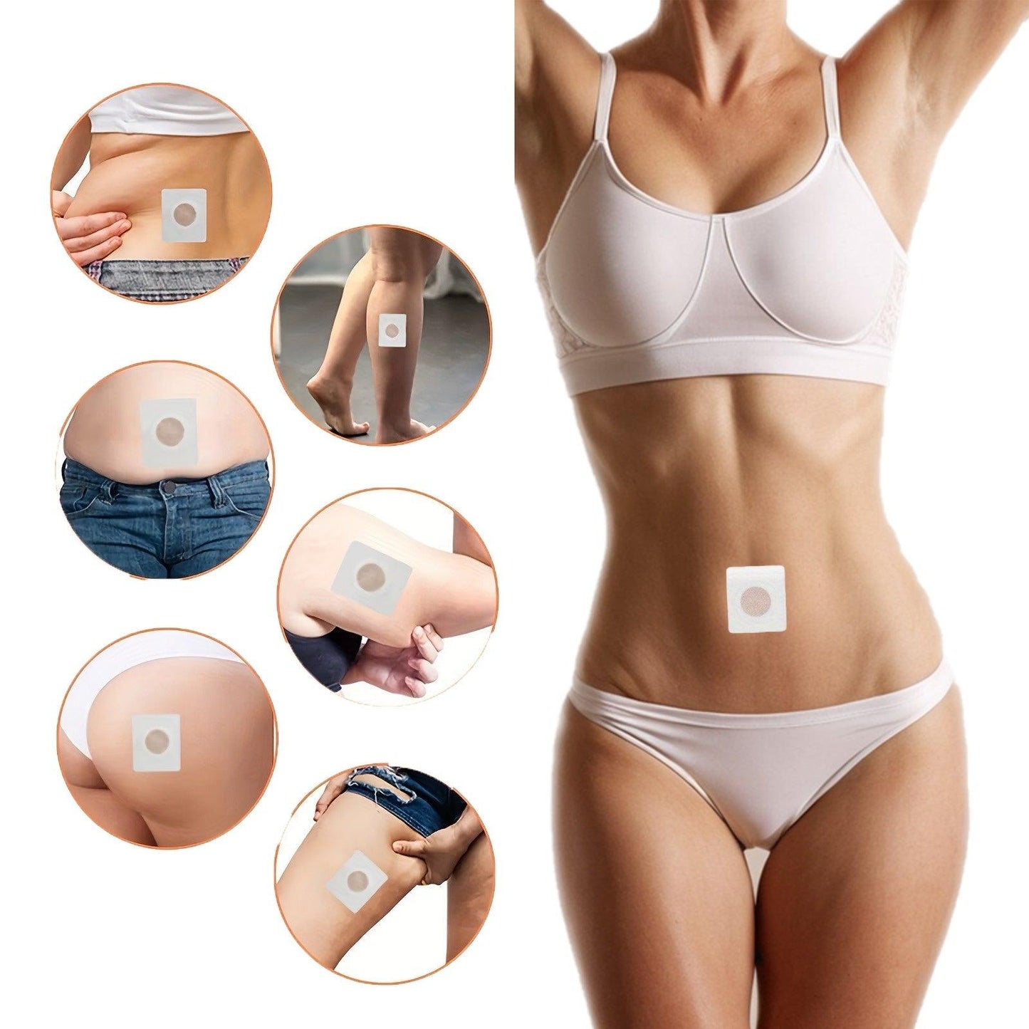 Navel Belly Button Patch Slimming Patch Abdomen Magnetic Detox Sticker - hairandbeauty