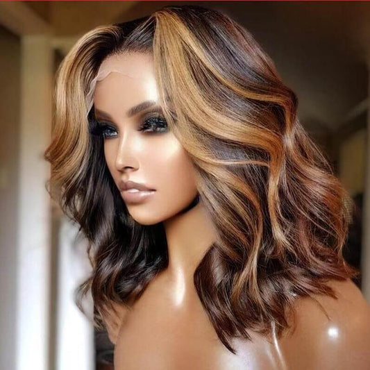 High Temperature Silk Mid-section Medium-length Curly Hair - hairandbeauty