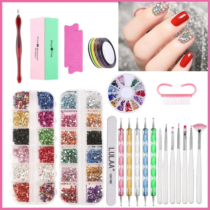 Nail Polish Set Gel Nail Set UV LED - hairandbeauty