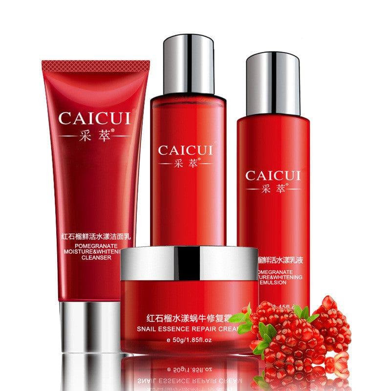 Skin care set pomegranate whitening serum facial cream - hairandbeauty