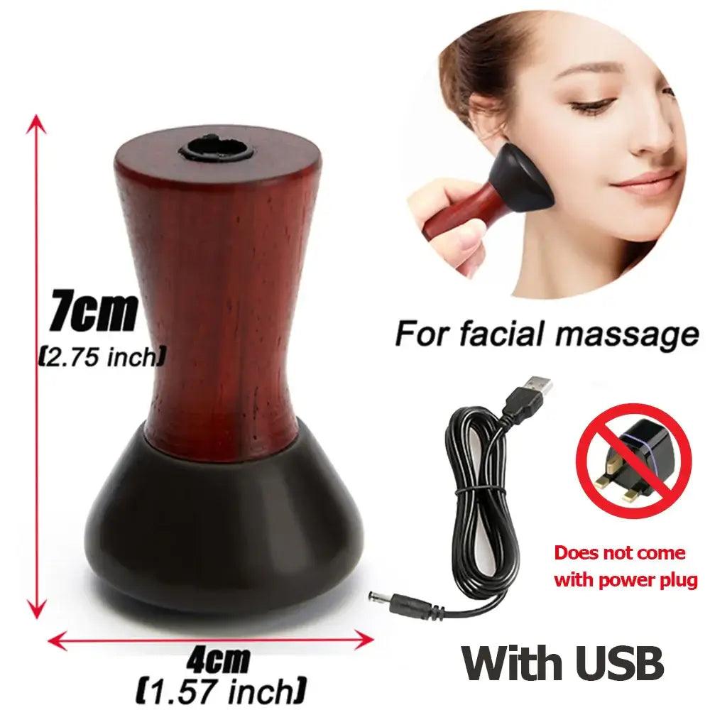 Hot Stone Electric GuaSha Massager Natural Stone - hairandbeauty