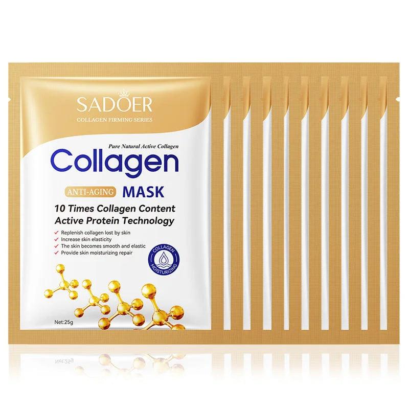 10pcs anti-wrinkle collagen face mask– hairandbeauty - hairandbeauty