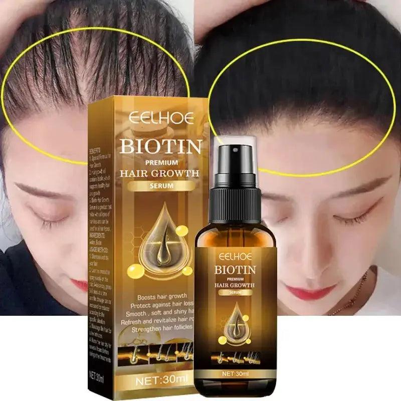 Biotin Fast Hair Growth Products Anti Hair Loss Serum - hairandbeauty