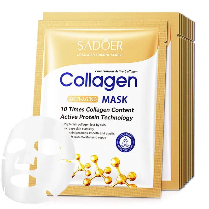 10pcs anti-wrinkle collagen face mask– hairandbeauty - hairandbeauty