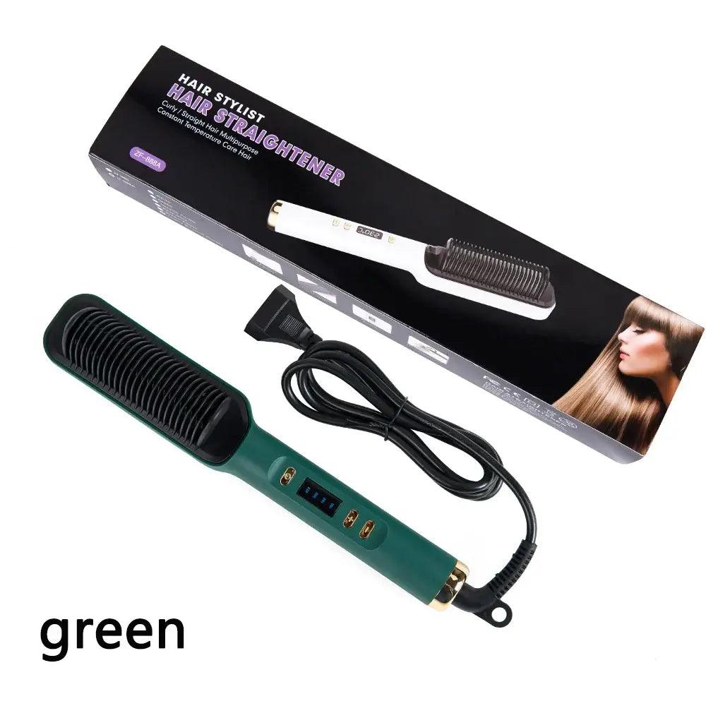 Hot Comb Straightener Hair Brush - hairandbeauty