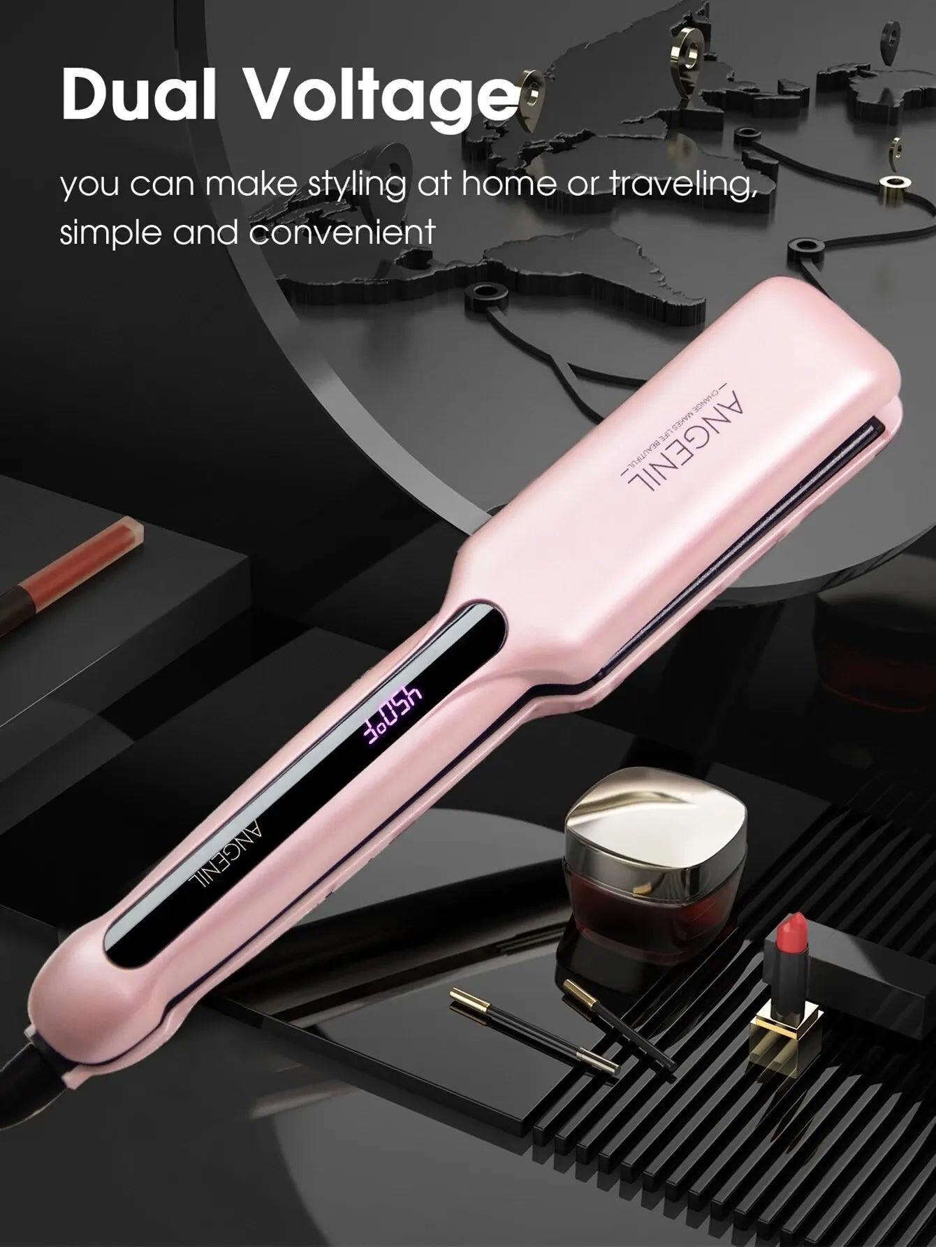 6 inch wide curling ironspecificationsbrand ANGENIL Flat Iron - hairandbeauty