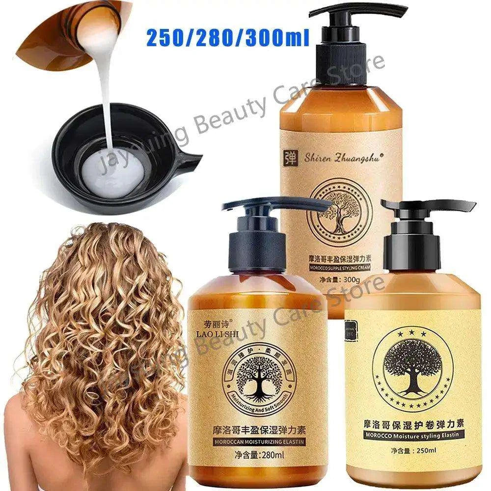 Moroccan moisturizing hair gel, unisex, 250/280/300ml bottles, strengthens and nourishes hair.