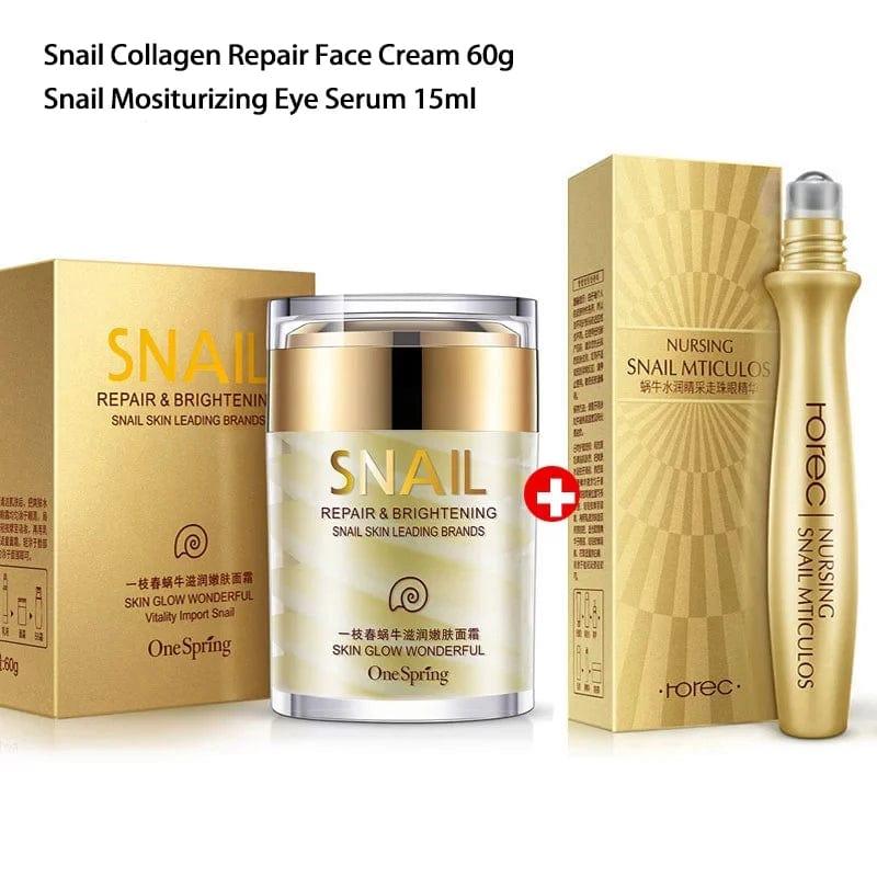 Skincare Set Snail Cream Collagen Cream Anti Aging - hairandbeauty