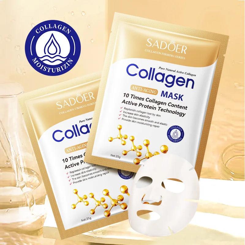 10pcs anti-wrinkle collagen face mask– hairandbeauty - hairandbeauty