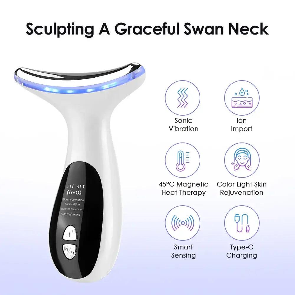 EMS Microcurrent Face Neck Lifting Beauty Device - hairandbeauty