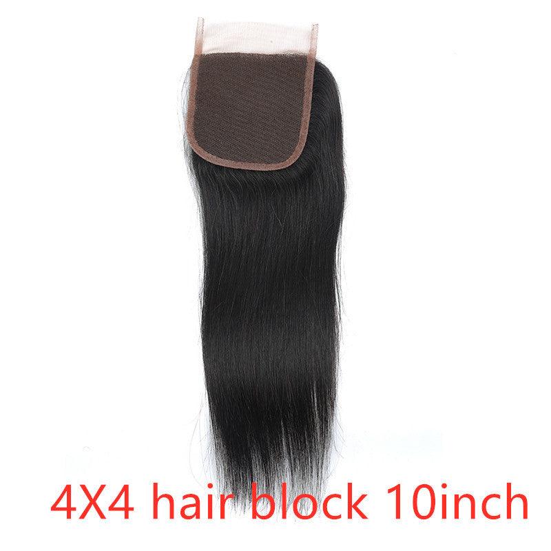 Real human hair straight wave human hair hair curtain natural color wig hair extension - hairandbeauty