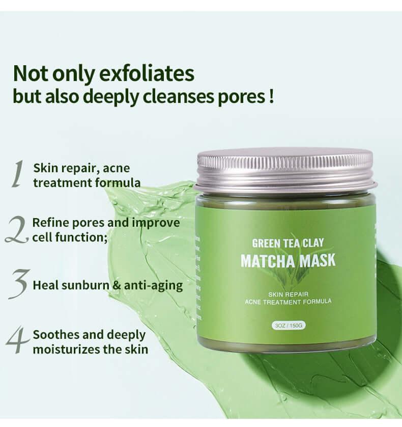 Matcha Mud Mask | Green Tea Refreshing Mud for Skincare - hairandbeauty