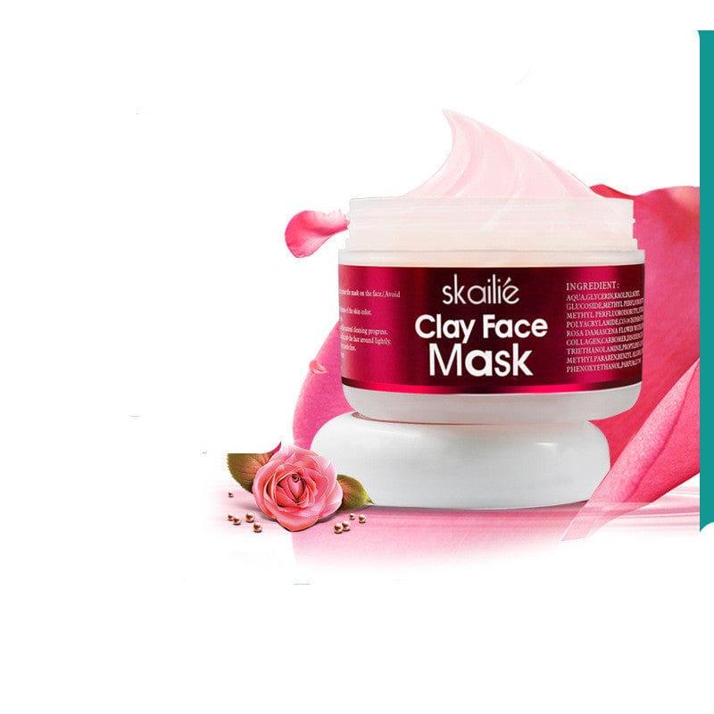 Skallie Clay Face Rose Clean Skin Repair Mask - hairandbeauty