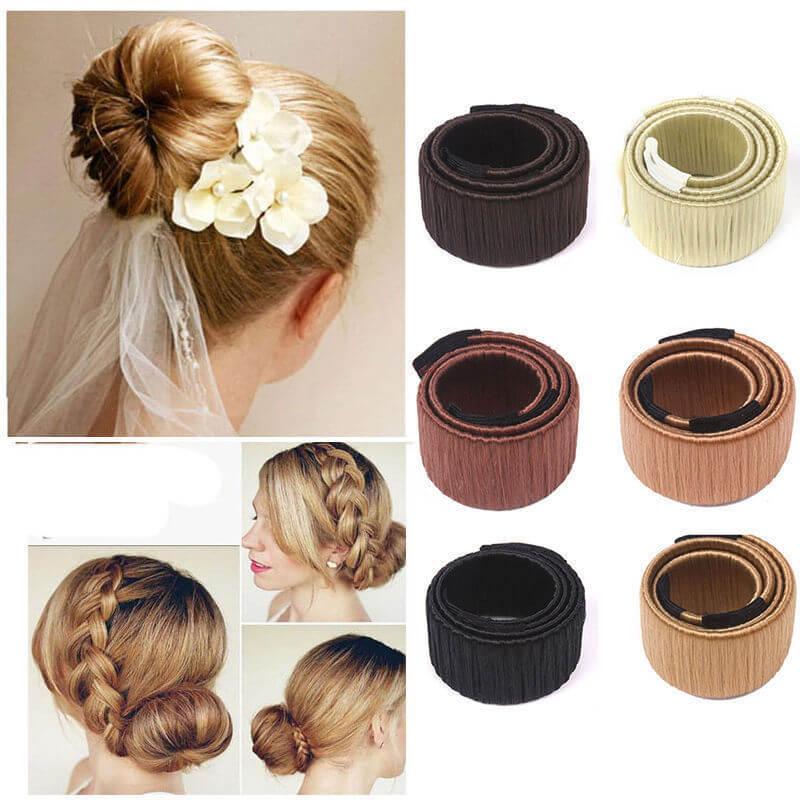 Magic French Twist Magic Hair Bun Maker Hair Tie Elastic - hairandbeauty