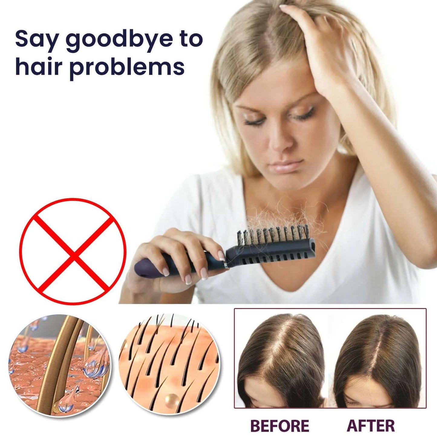 Hair Growth Spray Moisturizes Damaged Hair restore - hairandbeauty