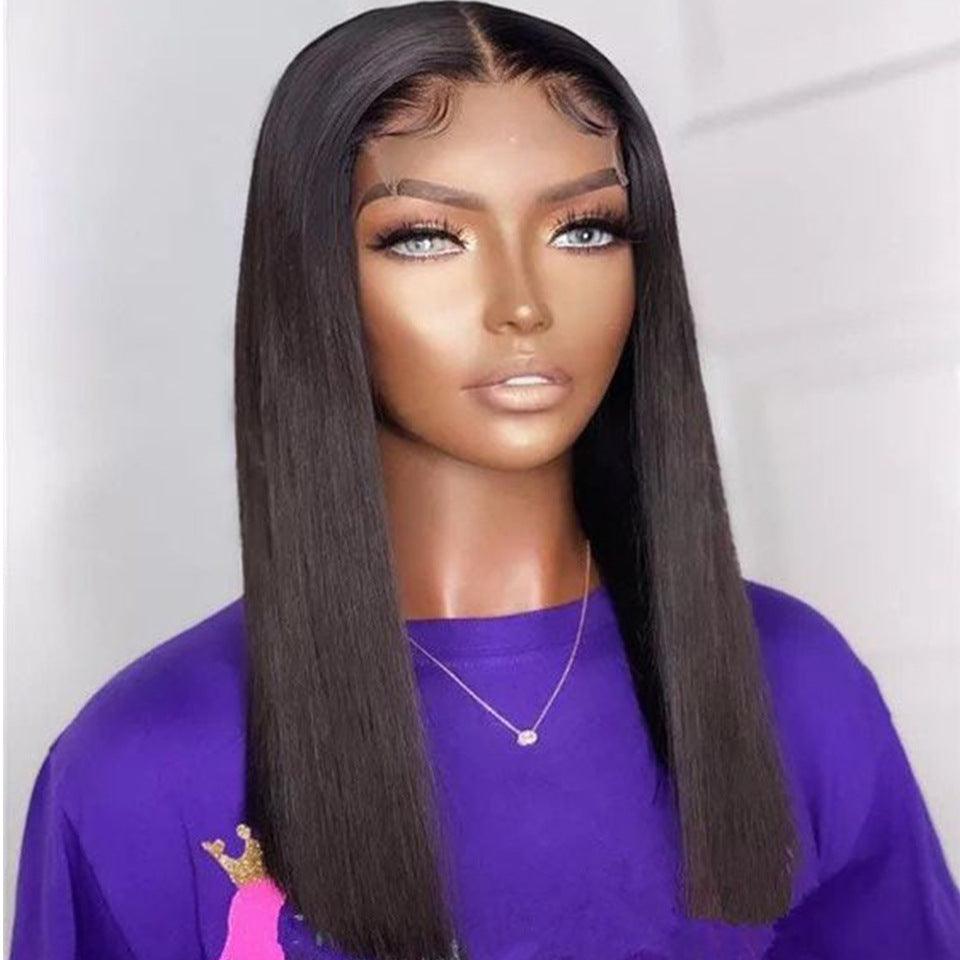 Double Drawn Bone Straight Human Hair Wigs - hairandbeauty