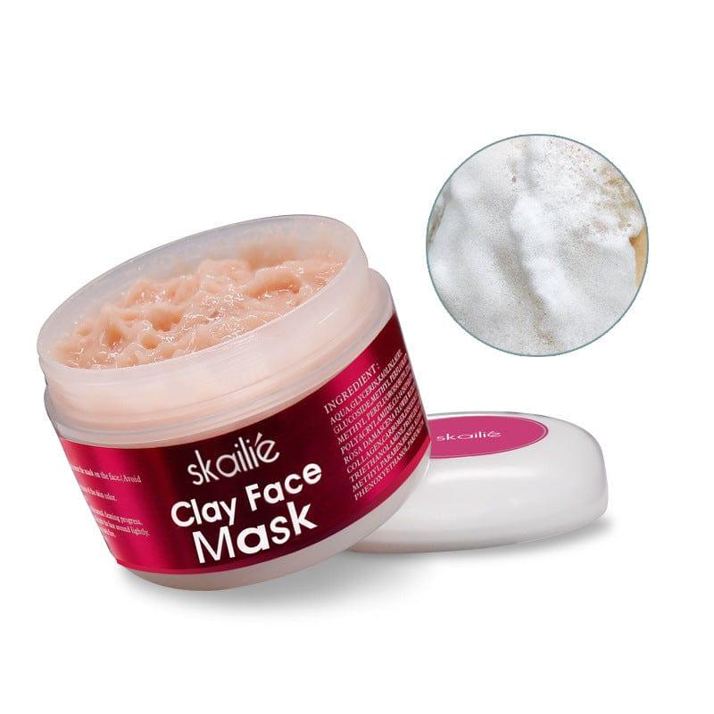 Skallie Clay Face Rose Clean Skin Repair Mask - hairandbeauty