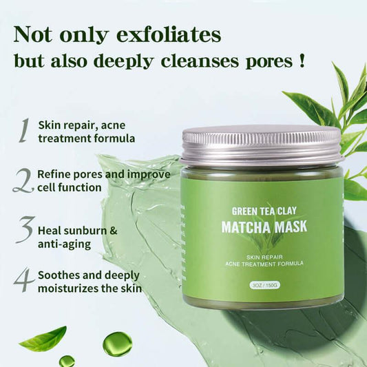 Matcha Mud Mask | Green Tea Refreshing Mud for Skincare - hairandbeauty