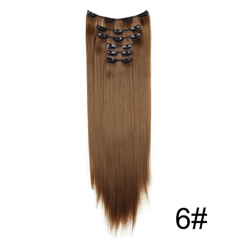 Wig Extensions 6-piece Set Long Straight Hair - hairandbeauty