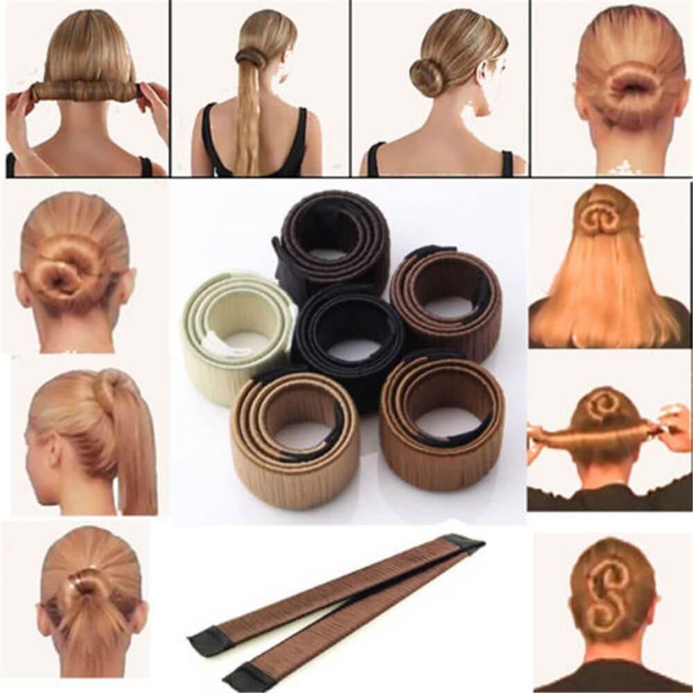 Magic French Twist Magic Hair Bun Maker Hair Tie Elastic - hairandbeauty