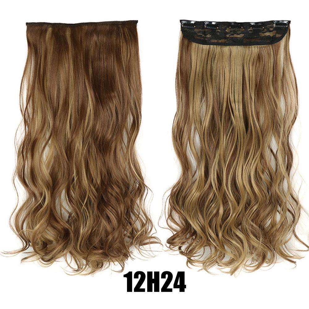 Big Wavy Long Curly Hair Extensions Naturally Fluffy And No Trace - hairandbeauty